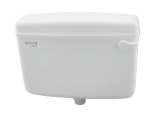 Shri ji Flush PVC Cistern Flush Tank Set for Toilet Slimline Cistern White  1 Piece